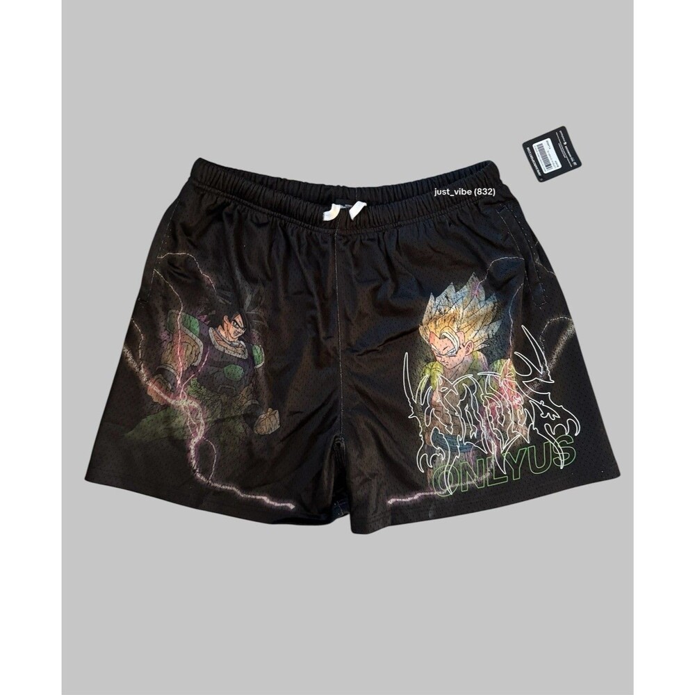 Darc Sport x Dragon Ball Z Super Broly Vs Gogeta Mesh Shorts Men's XL NWT